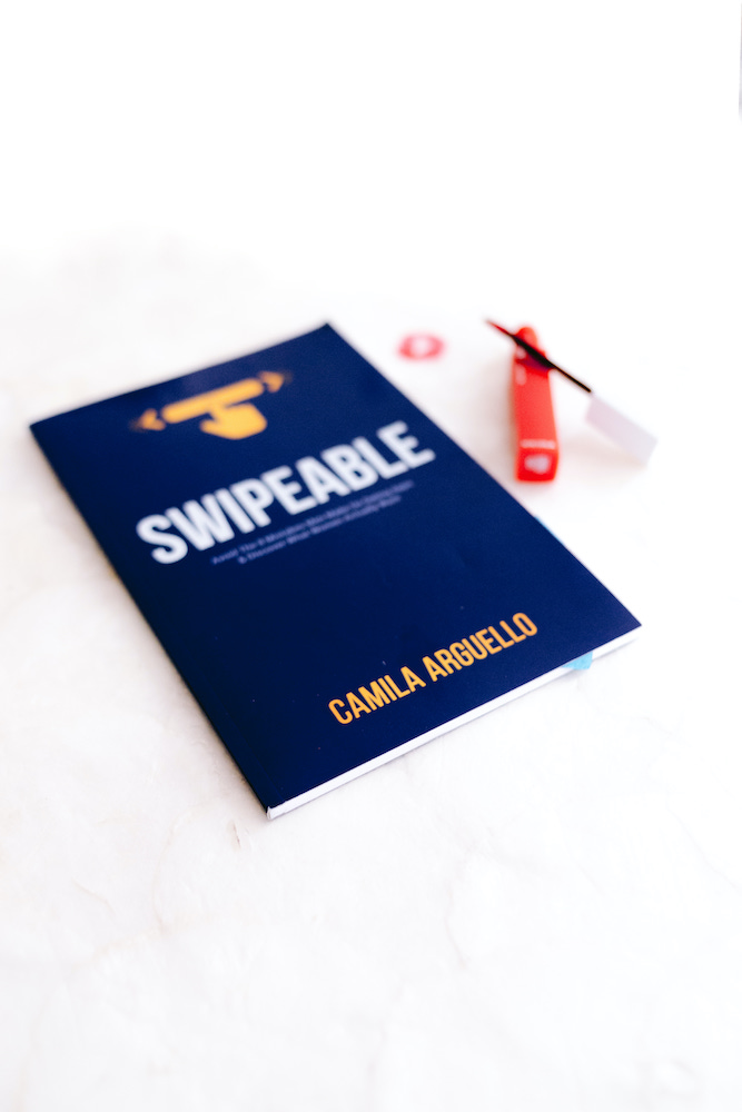 Avoid The 8 Mistakes Men Make On Dating Apps & Discover What Women Actually Want. Read the book, Swipeable and learn from Camila Arguello!